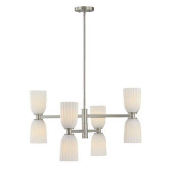 Baldwin Eight Light Chandelier in Satin Nickel (51|1-1248-8-SN)
