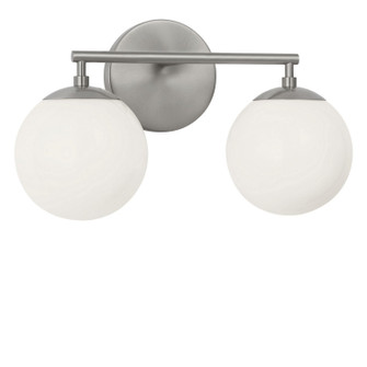 Nube Two Light Vanity in Brushed Nickel (1|GLV1842BN)
