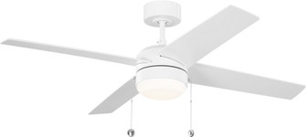 Loni 52'' Ceiling Fan in Matte White (1|4LNI52RZWD)