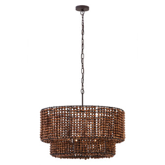 Beaudelle Five Light Pendant in Dark Bronze (7|12955-860)