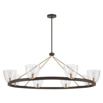 Noellea Eight Light Chandelier in Dark Bronze (7|12728-796)
