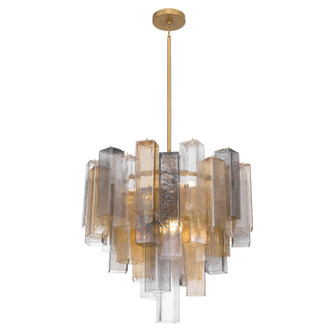 Torvento Nine Light Pendant in Legacy Brass (29|N3148-MX-732)