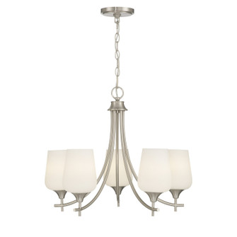 Octave Five Light Chandelier in Satin Nickel (51|1-6032-5-SN)
