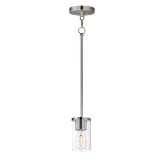 Lateral One Light Pendant in Satin Nickel (16|90281CLSN)