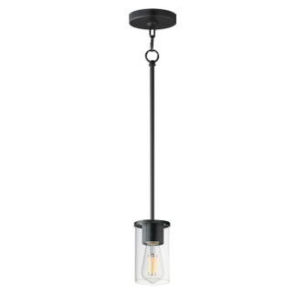 Lateral One Light Pendant in Black (16|90281CLBK)