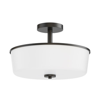 Fuller Three Light Semi Flush/Pendant Convertible in Black (16|5695WTBK)