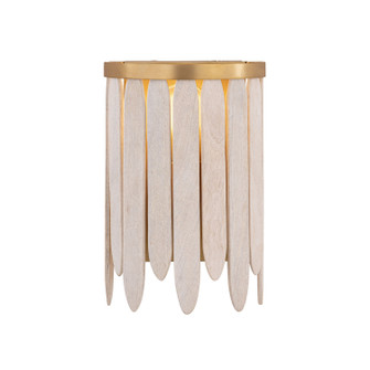 Marimba One Light Wall Sconce in Weathered White (16|22510WWTNAB)