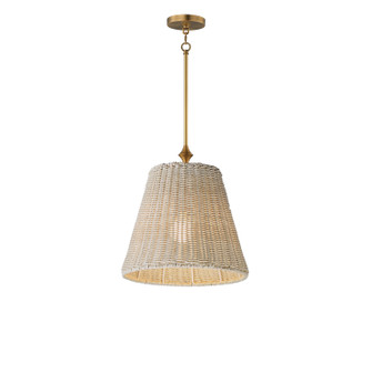 Baja One Light Pendant in Natural Aged Brass (16|21486WWTNAB)