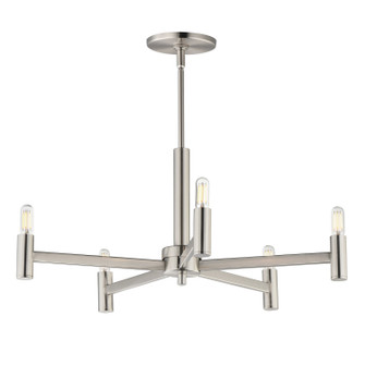 Emana Five Light Chandelier in Satin Nickel (16|21365SN)