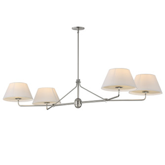 Dunbridge Four Light Chandelier in Polished Nickel (16|18414OFPN)