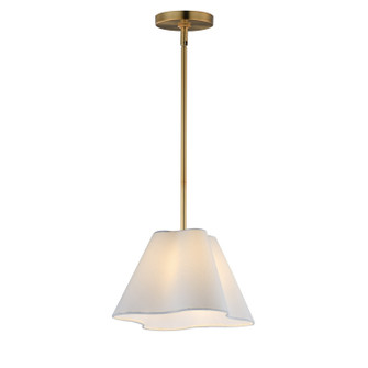 Saxon One Light Pendant in Natural Aged Brass (16|18101WTNAB)
