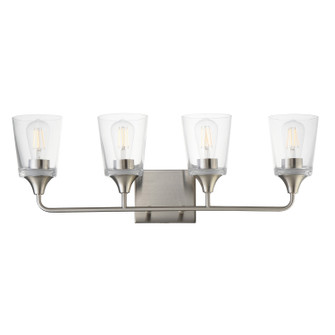 Hudson Four Light Bath Vanity in Satin Nickel (16|12884CLSN)