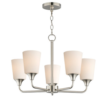 Hudson Five Light Chandelier in Satin Nickel (16|12875SWSN)