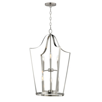 Arden Six Light Pendant in Satin Nickel (16|10426SN)