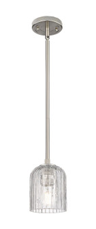 Downtown Urban One Light Pendant in Satin Nickel (405|434-1S-SN-G559-5CL)