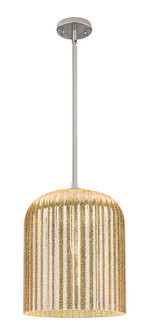 Downtown Urban One Light Pendant in Satin Nickel (405|434-1S-SN-G559-12ME)