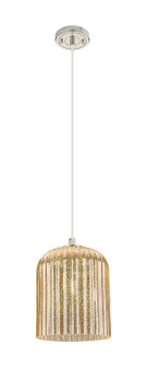 Downtown Urban One Light Pendant in Polished Nickel (405|434-1P-PN-G559-8ME)