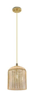 Downtown Urban One Light Pendant in Brushed Brass (405|434-1P-BB-G559-8ME)