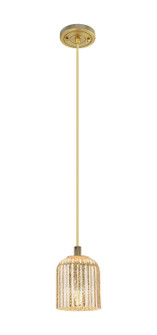 Downtown Urban One Light Pendant in Brushed Brass (405|434-1P-BB-G559-5ME)