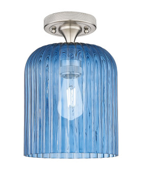 Downtown Urban One Light Flush Mount in Satin Nickel (405|434-1F-SN-G559-8BL)