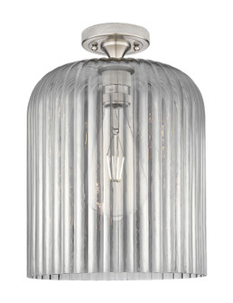 Downtown Urban One Light Flush Mount in Satin Nickel (405|434-1F-SN-G559-12SM)