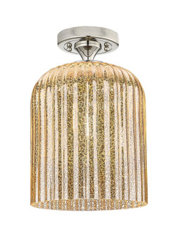 Downtown Urban One Light Flush Mount in Polished Nickel (405|434-1F-PN-G559-8ME)