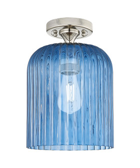 Downtown Urban One Light Flush Mount in Polished Nickel (405|434-1F-PN-G559-8BL)