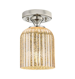 Downtown Urban One Light Flush Mount in Polished Nickel (405|434-1F-PN-G559-5ME)