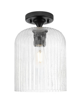 Downtown Urban One Light Flush Mount in Matte Black (405|434-1F-BK-G559-8SDY)