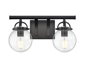 Downtown Urban Two Light Bath Vanity in Matte Black (405|416-2W-BK-G204-6)