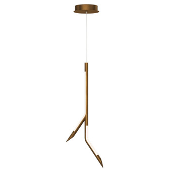 Scion LED Pendant in Weathered Brass (86|E25412-WBR)