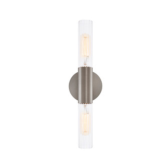 Fusion Two Light Wall Sconce in Brushed Nickel (102|FSN-8352-CLFT-NCKL)