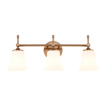 Fusion Three Light Bath Bar in Brushed Brass (102|FSN-8313-OPAL-BRSS)