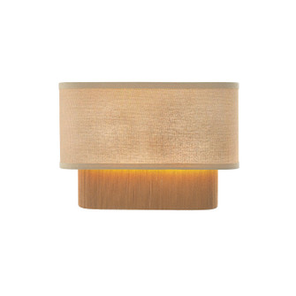 Textile Two Light Wall Sconce in Brushed Brass (102|FAB-9023-CREM-BRSS)
