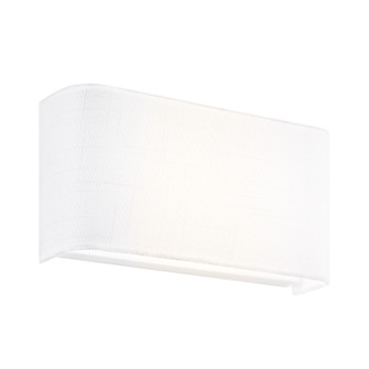 Textile LED Wall Sconce in White Linen Fabric (102|FAB-5665-WHTE)