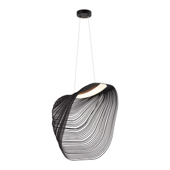 Eco LED Pendant in Matte Black (102|ECO-8408-BLK-MBLK)