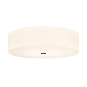 Acryluxe Six Light Flush-Mount in Matte Black (102|ACR-9733-OPAL-MBLK)