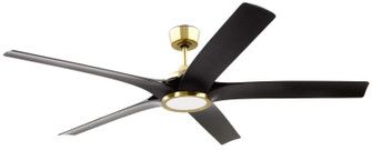 Fonz 65'' Indoor Ceiling fan with 5-blades 65'' Ceiling Fan in Satin Brass (46|FON65SBFB5)