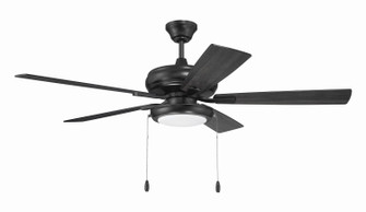 EOS Low Profile Frosted White 52'' Ceiling Fan 52'' Ceiling Fan in Flat Black (46|ECF119FB5-FBGW)