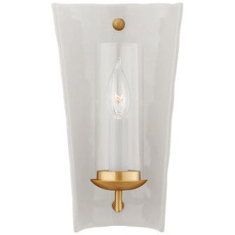 Downey One Light Wall Sconce in White and Gild (268|CHD 2605WHT)