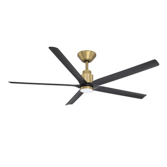 Smooth 5 56'' Ceiling Fan in Soft Brass/Matte Black (441|FR-W2601-56L-SB/MB)