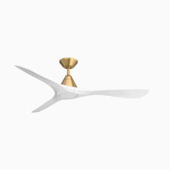 Carve 60'' Ceiling Fan in Soft Brass/Matte White (441|FR-D2504-60-SB/MW)