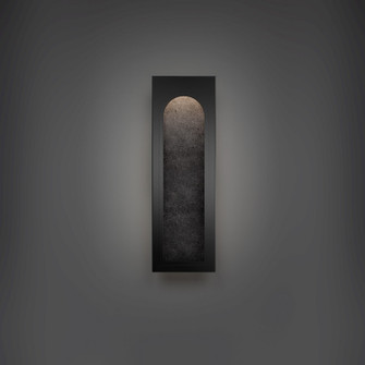Cadey LED Outdoor Wall Sconce in Basalt Stone/Black (281|WSW246619-BV/BK)