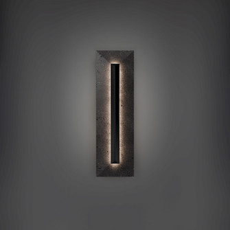 Bell Tower LED Outdoor Wall Sconce in Basalt Stone/Black (281|WSW218620-BV/BK)