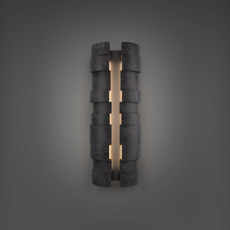 Formation LED Outdoor Wall Sconce in Basalt Stone/Black (281|WSW210624-BV/BK)
