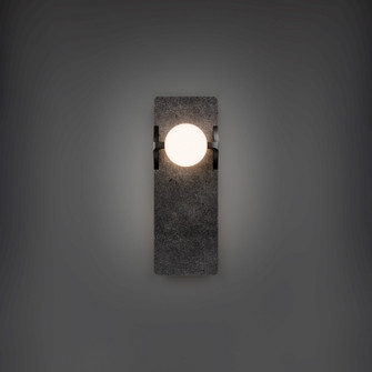 Okemo LED Wall Sconce in Basalt Stone/Black (281|WS220614-BV/BK)