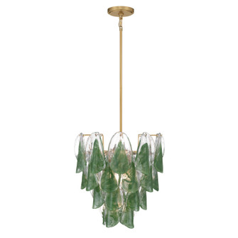 Verla Crest Five Light Pendant in Legacy Brass (29|N3475-G-732)