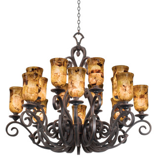 Ibiza 16 Light Chandelier in Antique Copper (33|4264AC/PS5201)