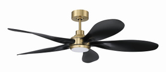 Rosalie 52'' 5-Blade Indoor ceiling Fan 52'' Ceiling Fan in Satin Brass (46|RSL52SBFB5)
