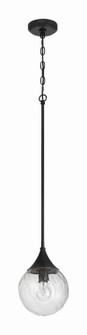 Reflection One Light Mini Pendant in Flat Black (46|61291-FB)